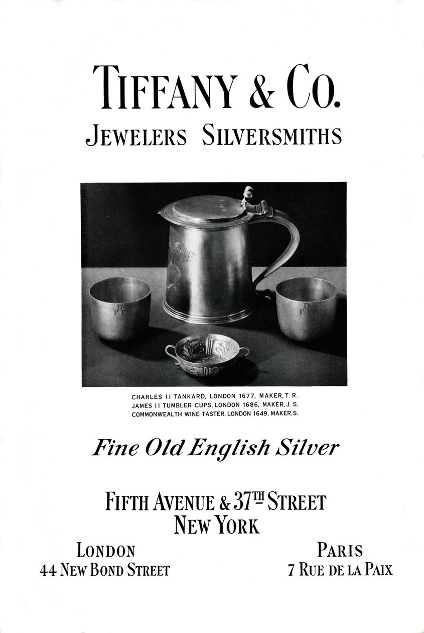 Reklama Tiffany & Co., 1937 od Unbekannt