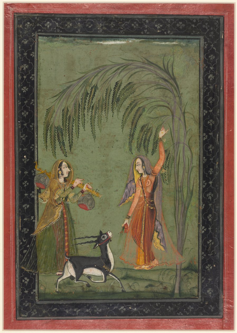 Todi Ragini, ze série Ragamala, c. 1750-1775. od Unbekannt