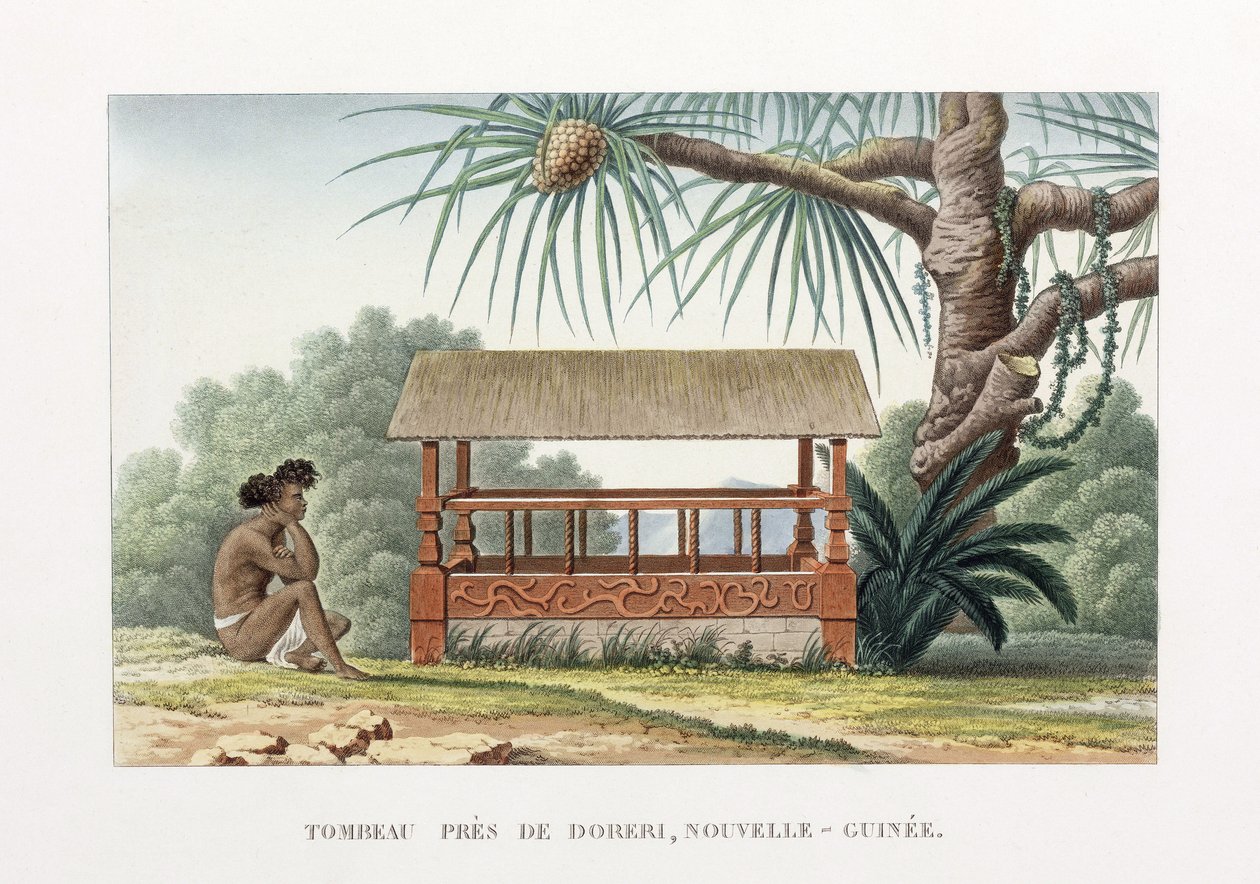 Hrobka poblíž Doreri, Nová Guinea od Unbekannt