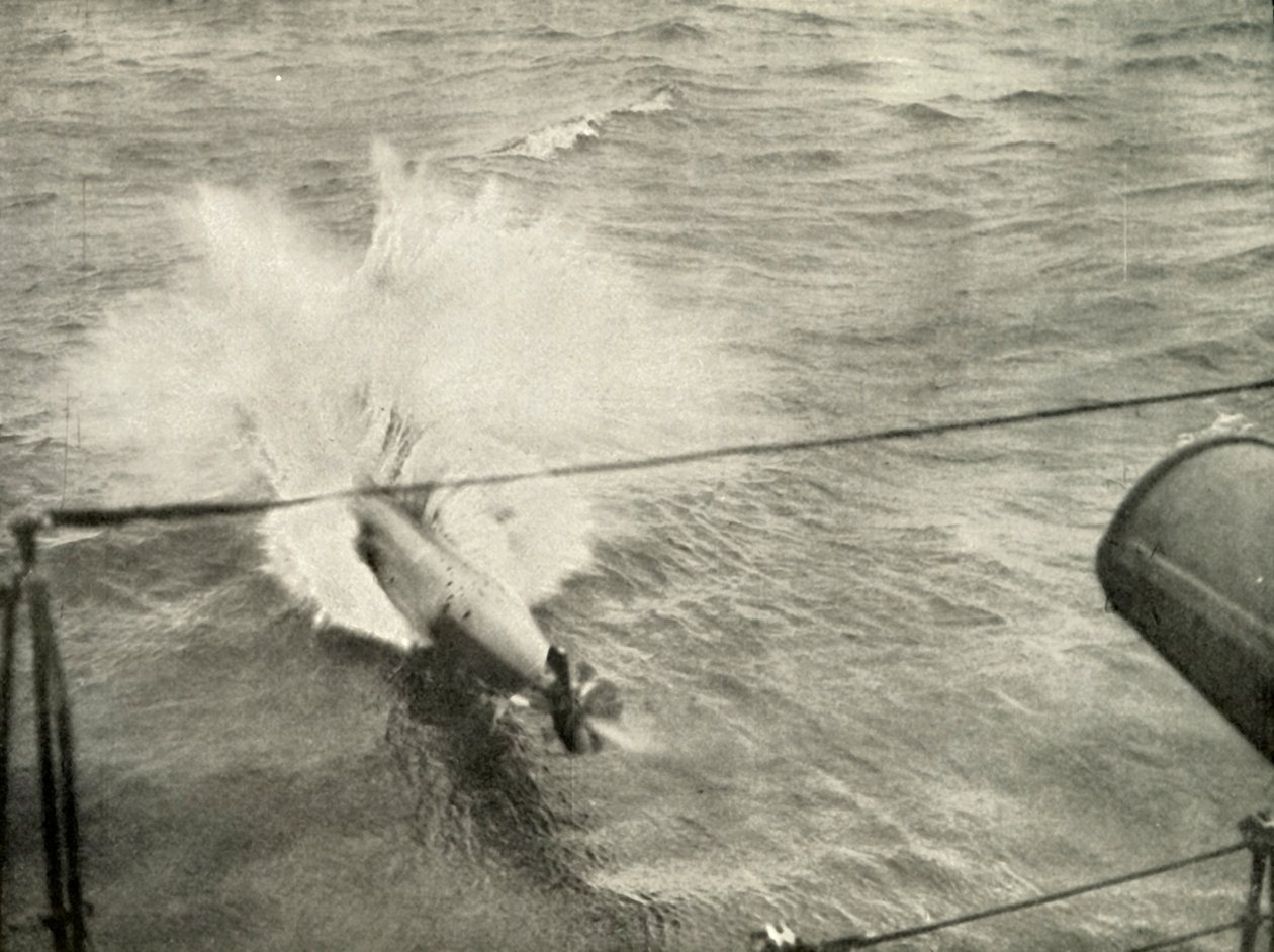 Vstup torpéda do vody, 1919. od Unbekannt