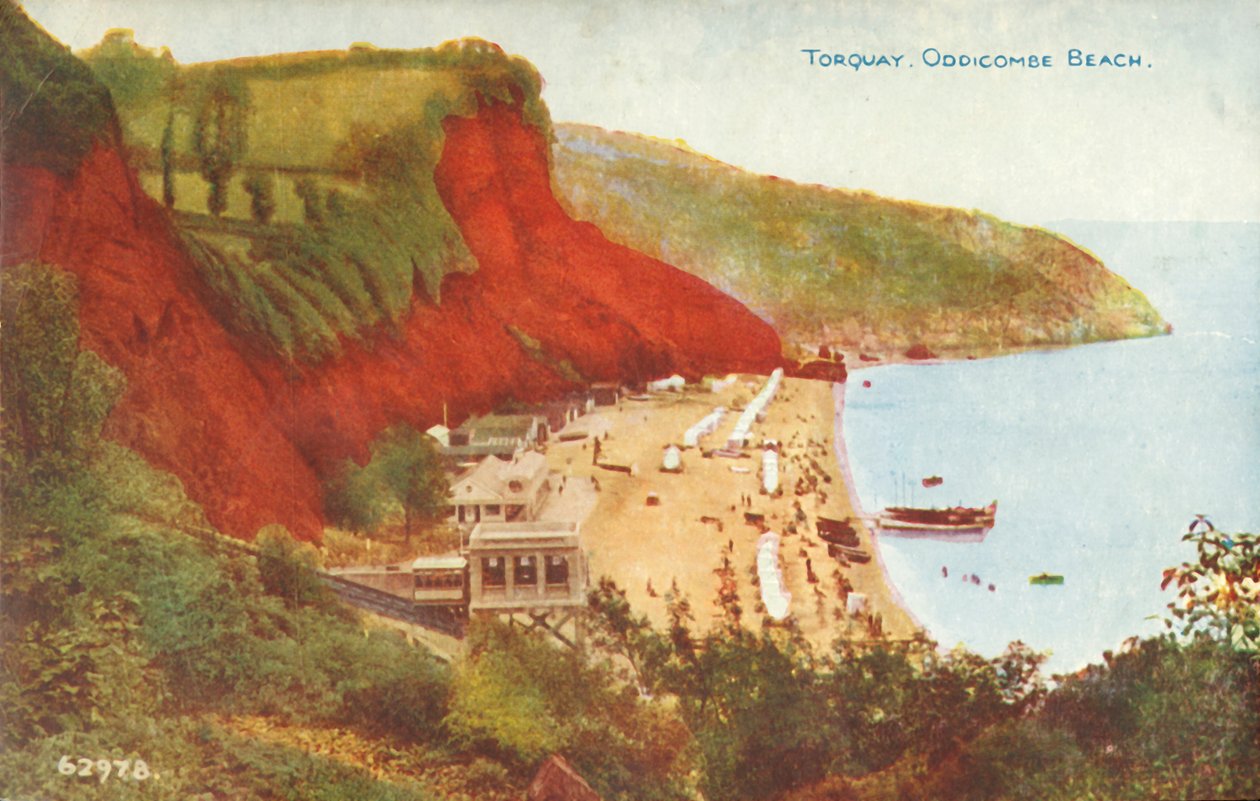 Torquay, Oddicombe Beach, konec 19.-začátek 20. století. od Unbekannt