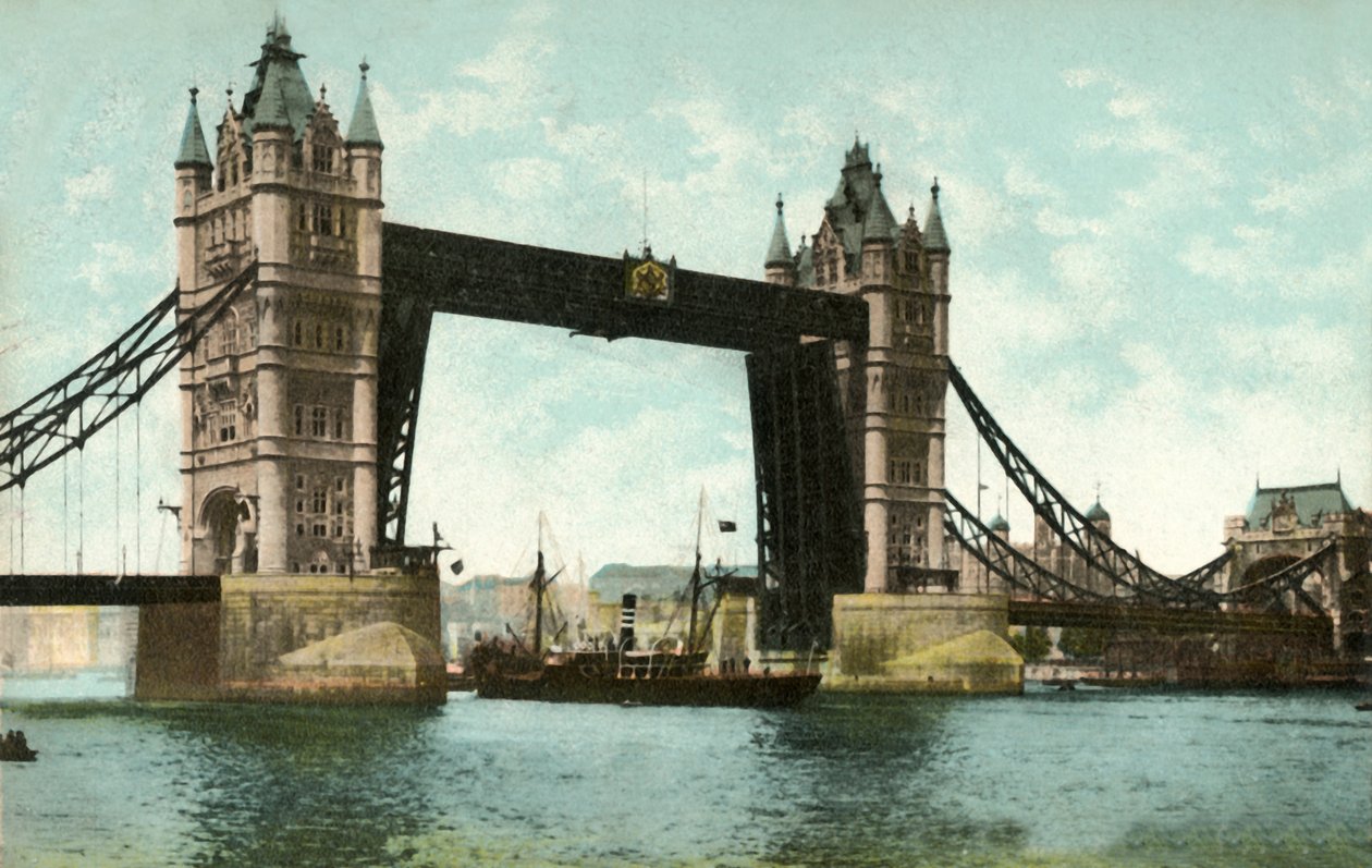 Tower Bridge, Londýn, 1906. od Unbekannt