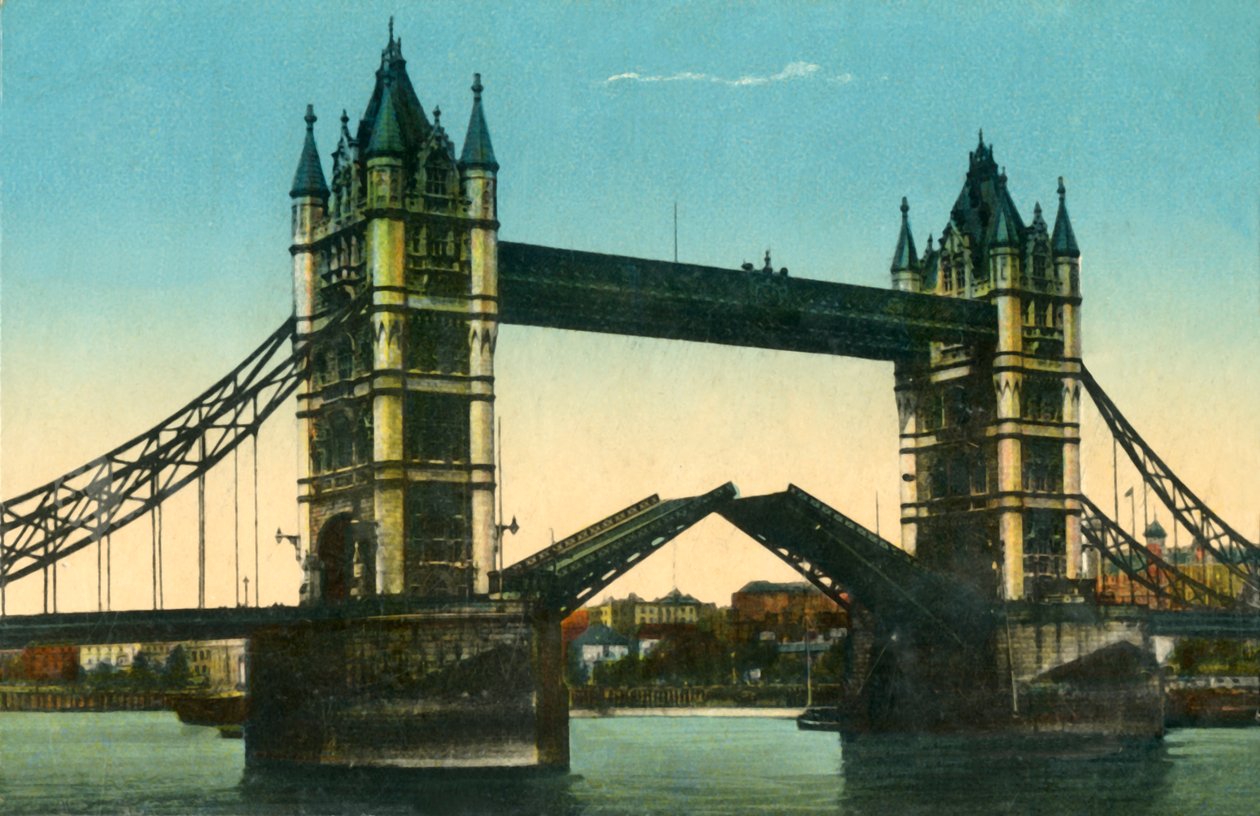 Tower Bridge, Londýn, c1910. od Unbekannt