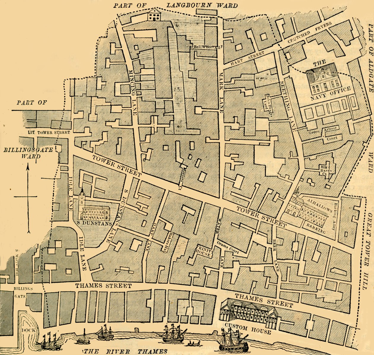 Tower Street Ward, c1872. od Unbekannt