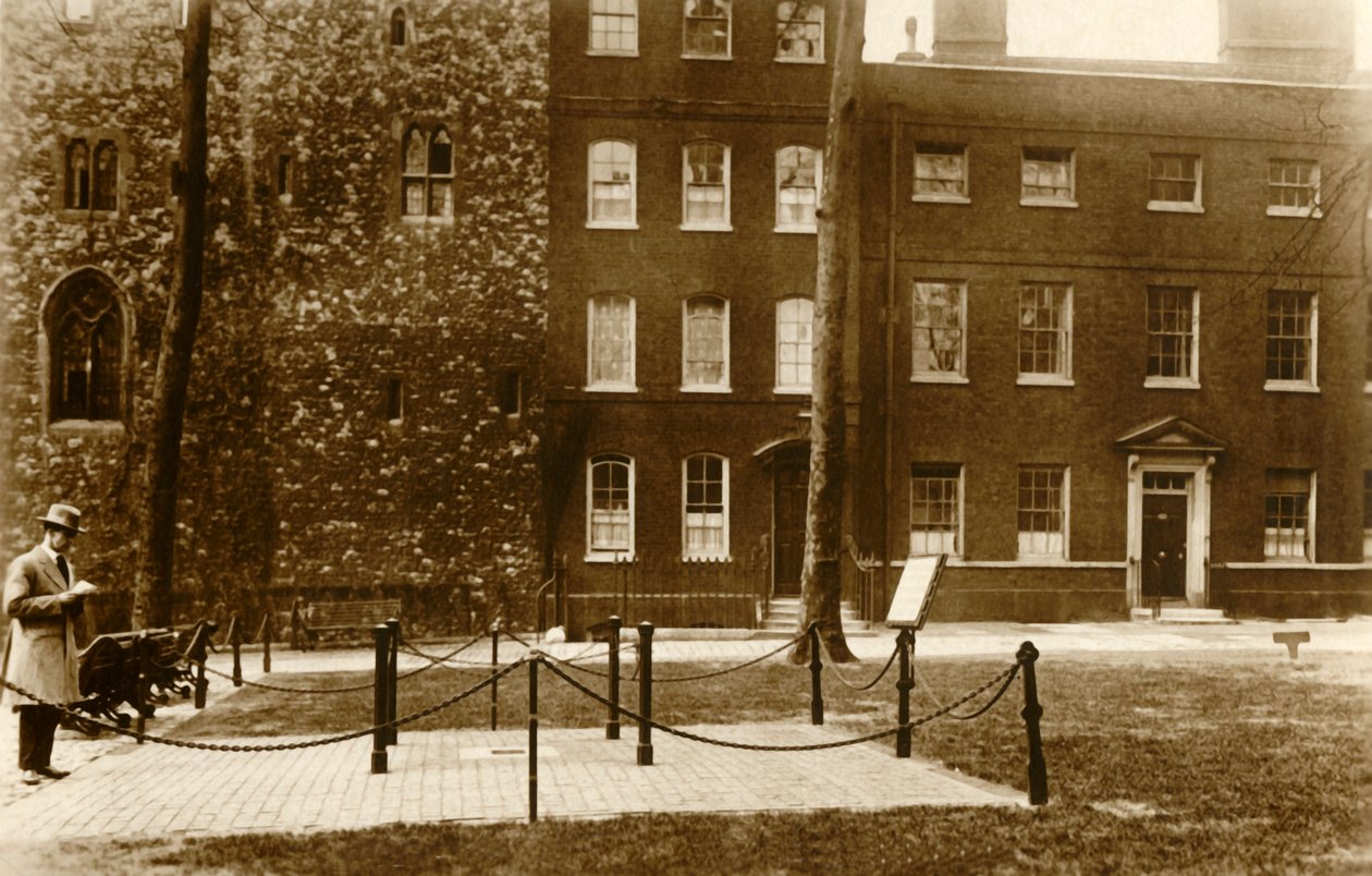 Londýnský Tower. The Scaffold Site, c1910. od Unbekannt