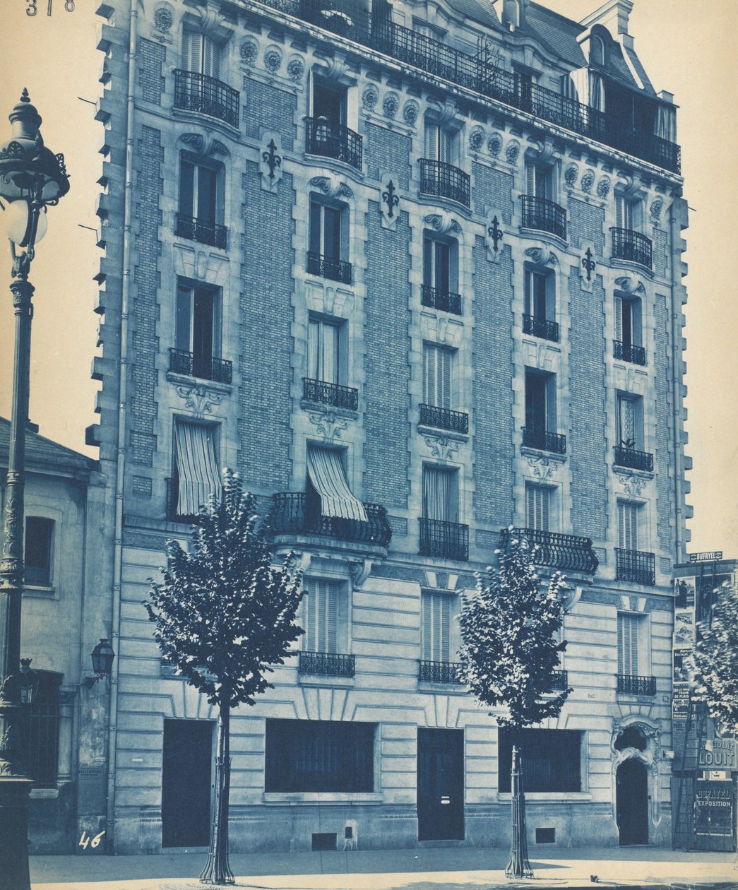 Fasáda městského domu, c. 1900. od Unbekannt