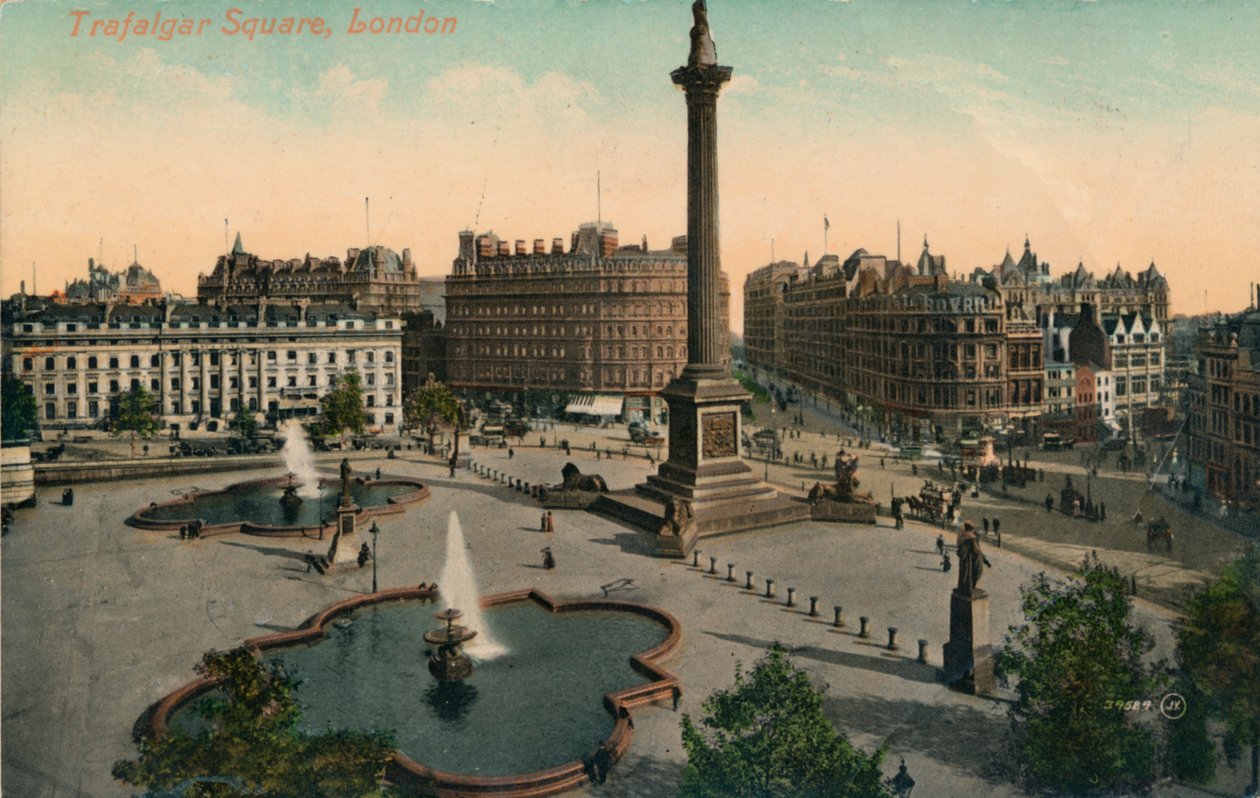Trafalgarské náměstí, Londýn, 1900. od Unbekannt