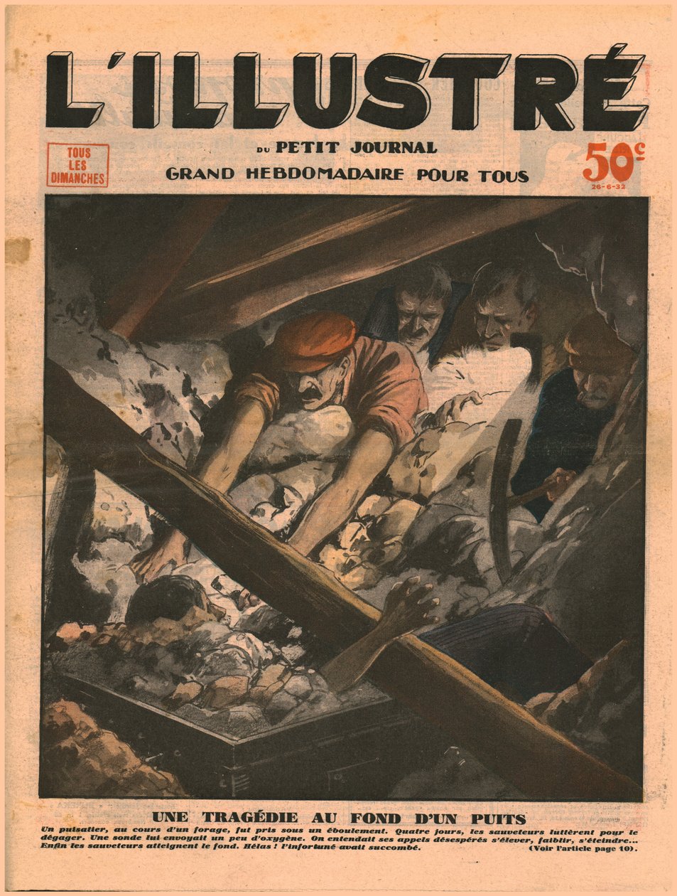 Tragédie na dně studny, 1932. od Unbekannt