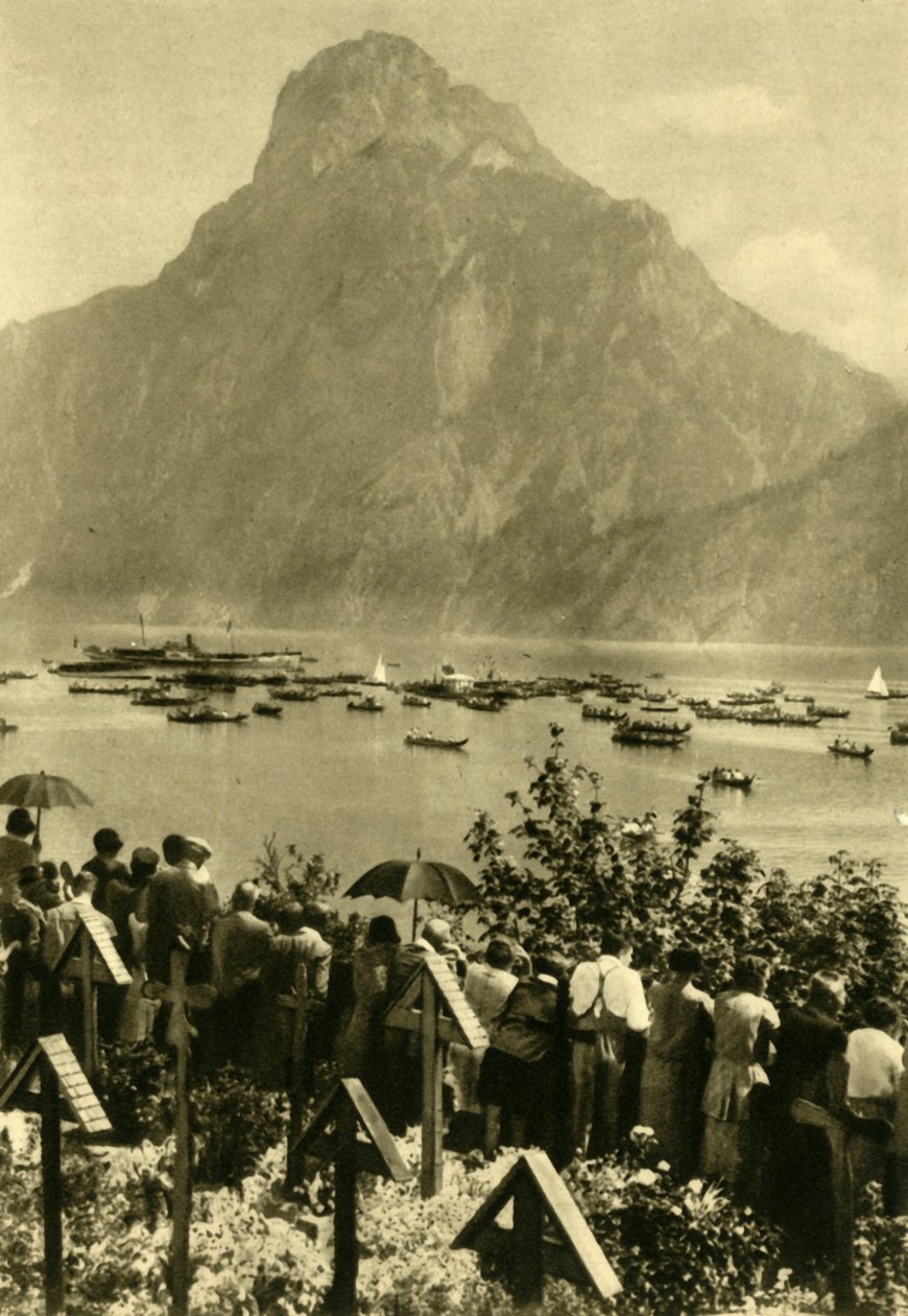 Traunstein a Traunsee, Horní Rakousko, c1935. od Unbekannt