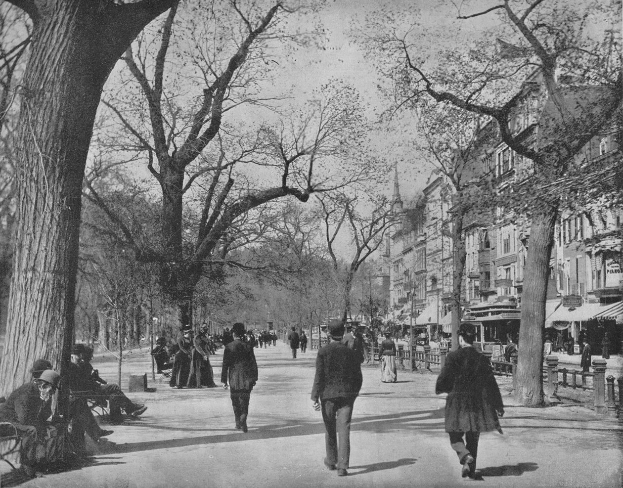 Tremont Street a The Common, Boston, c1897. od Unbekannt