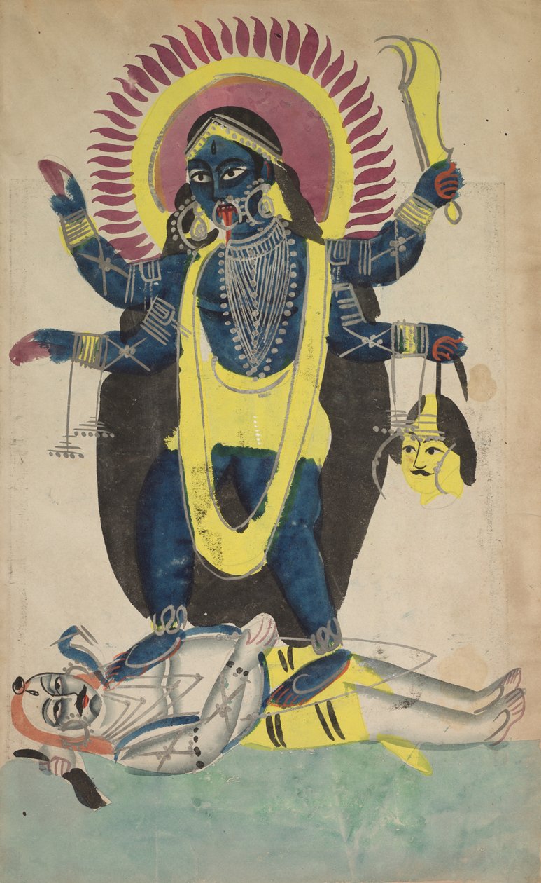 Dva aspekty Kali, c. 1880-1890. od Unbekannt