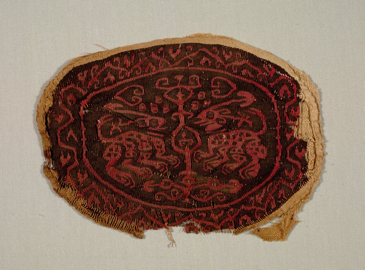 Dvě konfrontovaná zvířata z tuniky, 700-800. od Unbekannt