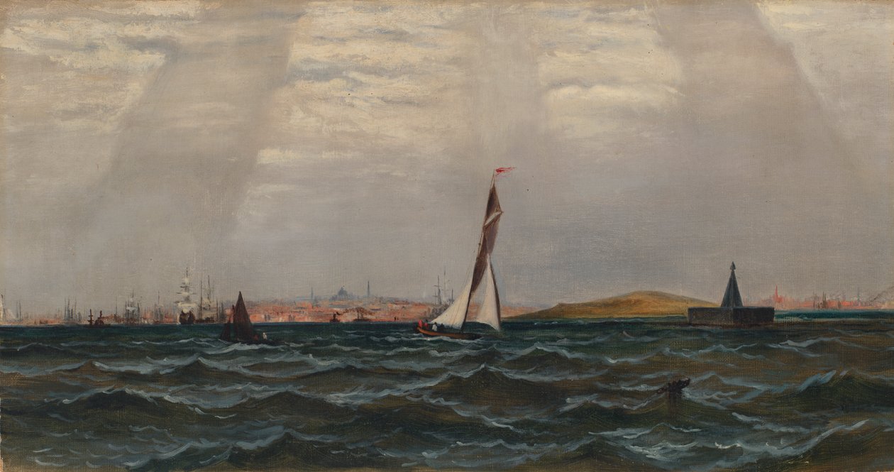 Bez názvu Harbour Scene, n.d. od Unbekannt