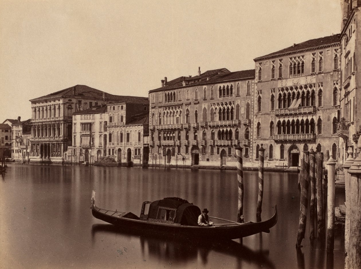 Benátská gondola bez názvu, konec 19. století. od Unbekannt