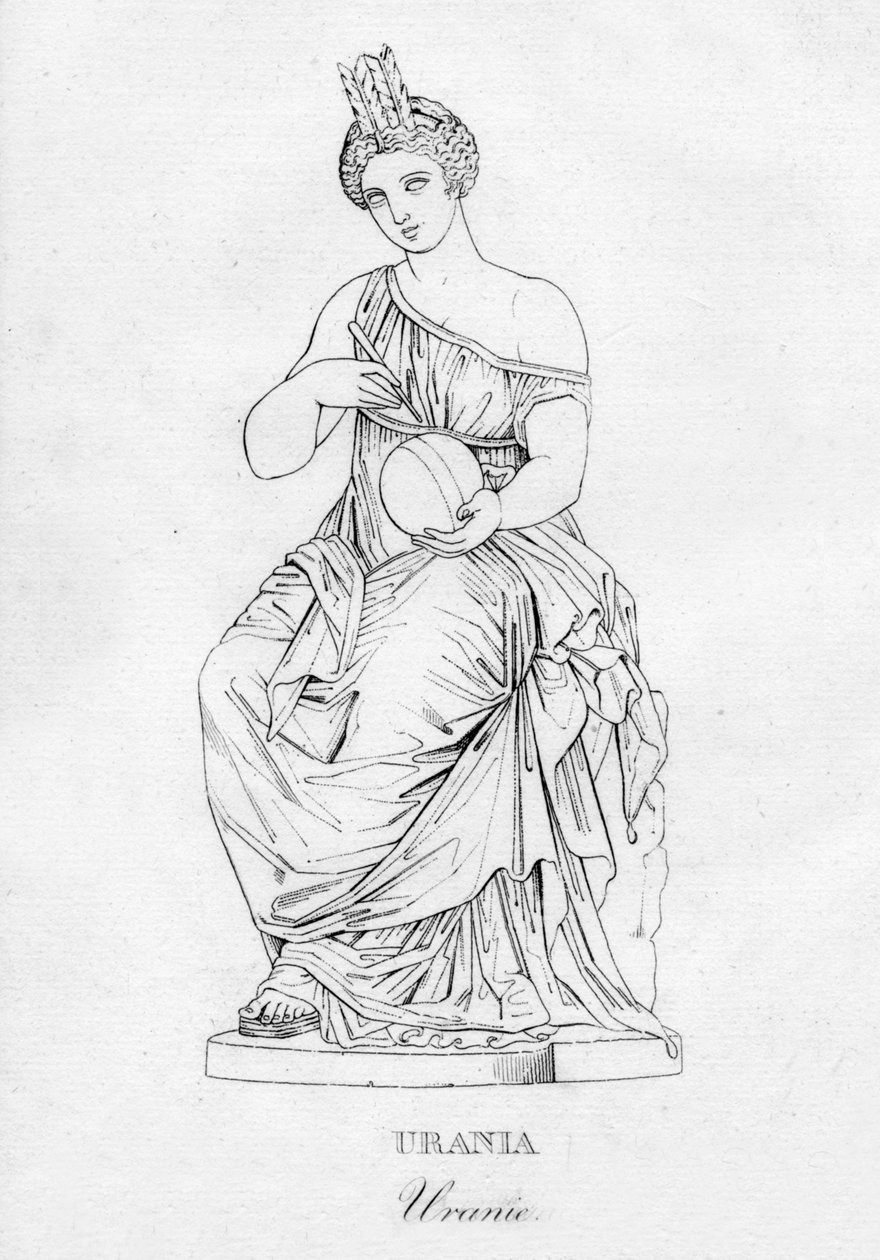 Urania Uranie, c1850 od Unbekannt