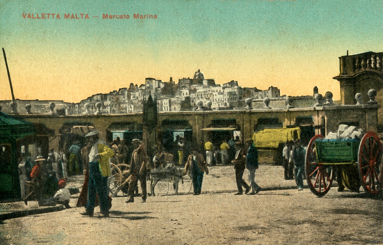 Valletta Malta – Mercato Marina, c1918-c 1939. od Unbekannt