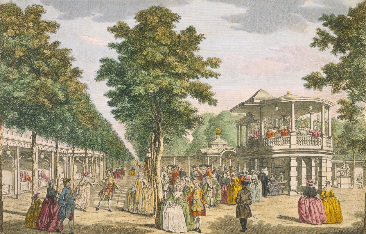Vauxhall Gardens, Lambeth, 18. století od Unbekannt