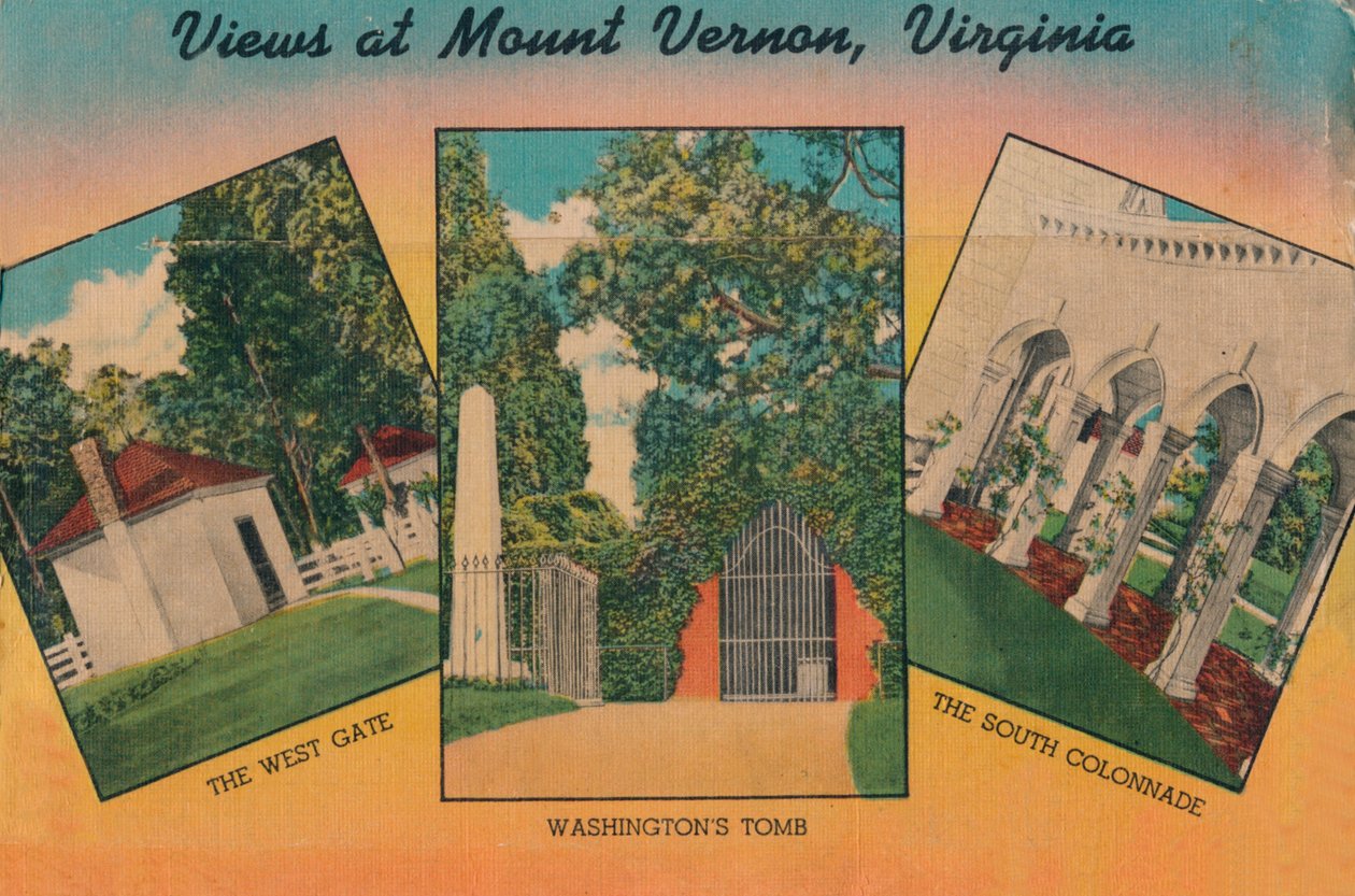 Pohled na Mount Vernon, Virginie, 1946 od Unbekannt