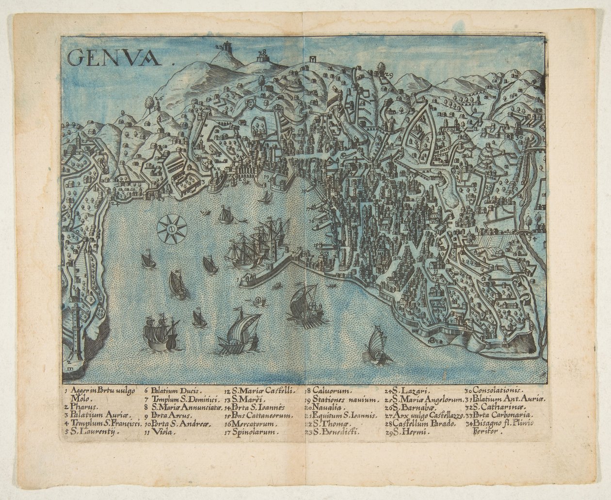 Pohled na Janov, 1604. od Unbekannt