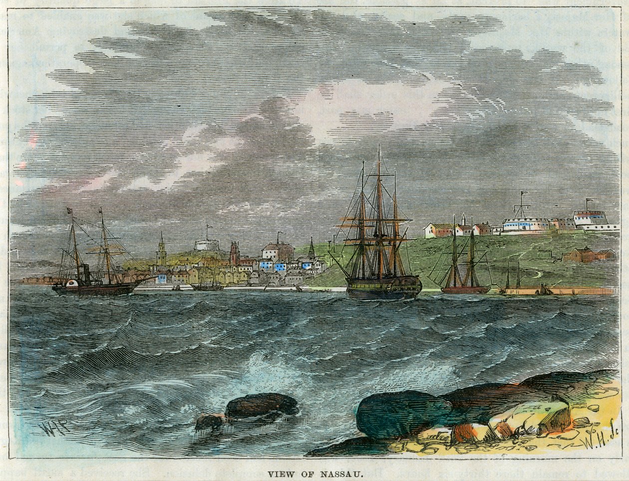 Pohled na Nassau, Bahamy, c1880 od Unbekannt