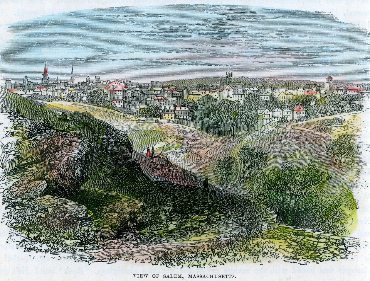 Pohled na Salem, Massachusetts, USA, c1860 od Unbekannt