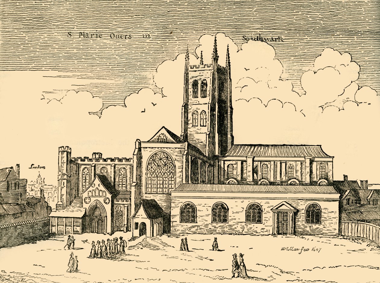 Pohled na St. Mary Overy, c1878. od Unbekannt