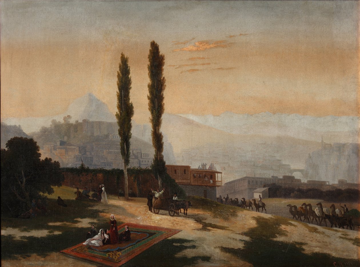 Pohled na Tiflis, 1890 od Unbekannt