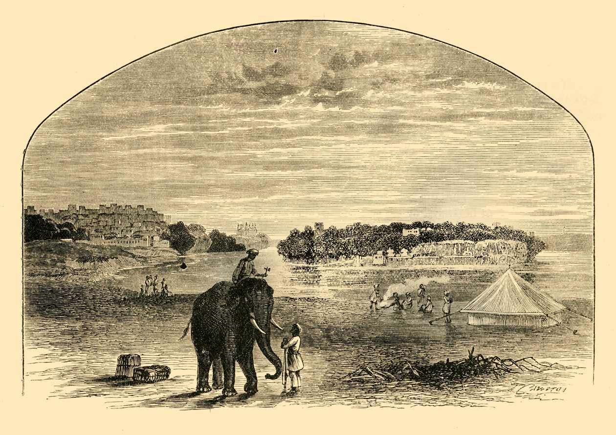 Pohled na Indus, 1890. od Unbekannt