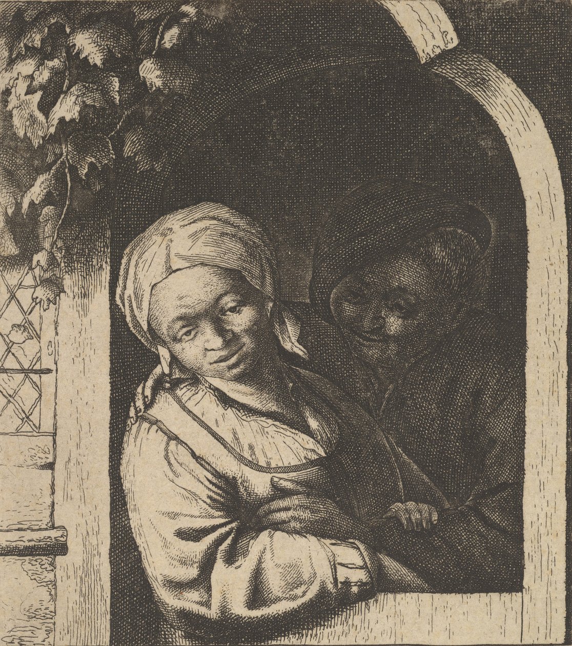 Vesnická dívka, 1610-85. od Unbekannt