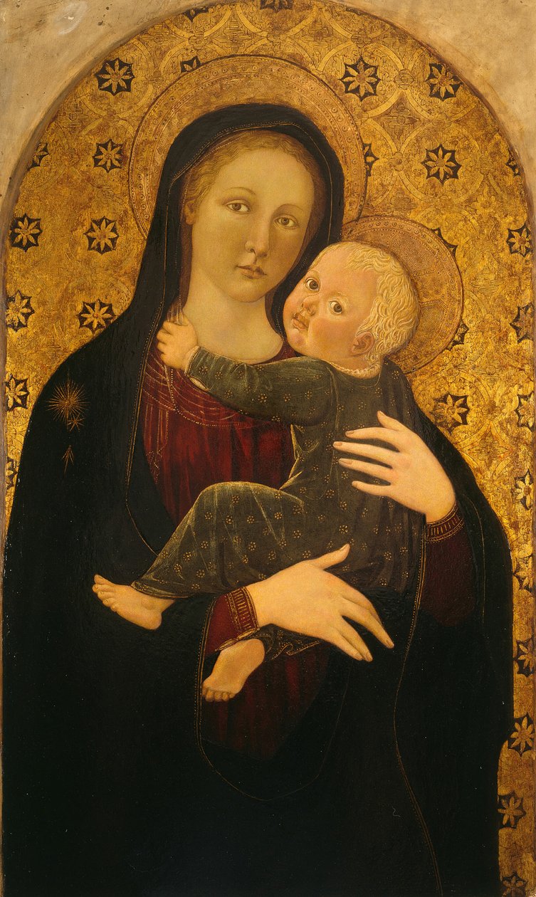 Panna a dítě, c. 1450. od Unbekannt