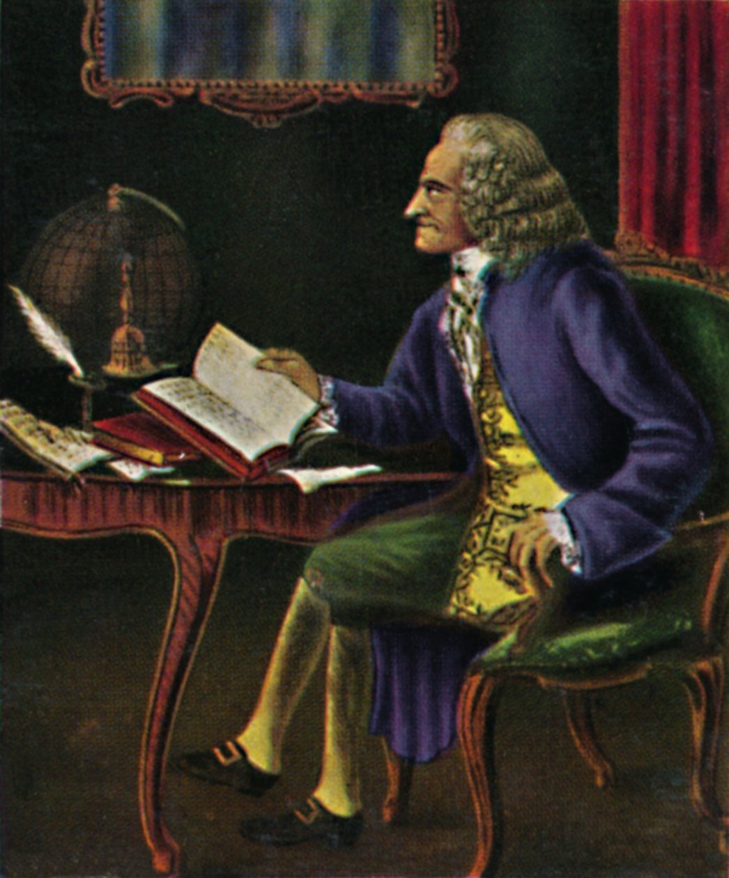 Voltaire 1694-1778. - Obraz Carmontel, 1934. od Unbekannt