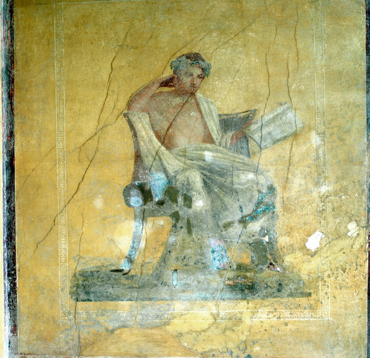 Nástěnná freska, Dům Menandrů, Pompeje od Unbekannt