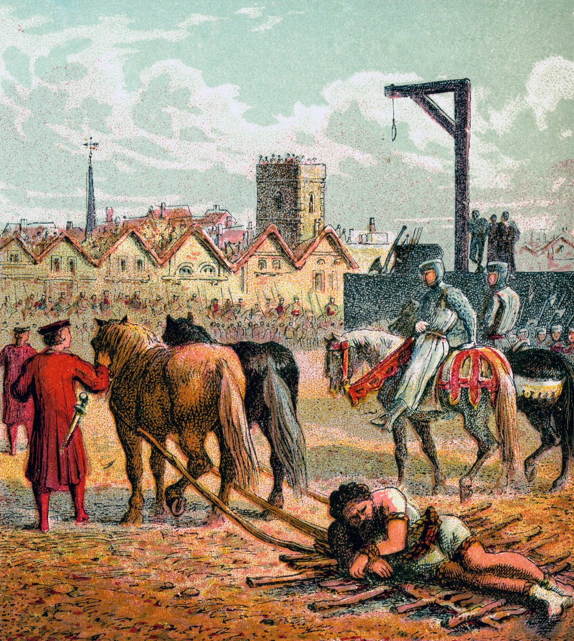 Wallace popraven, 1305, c1850 od Unbekannt