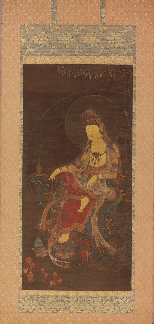 Vodní Měsíc Avalokiteshvara Suwol Gwaneum bosal, polovina 14. století. od Unbekannt