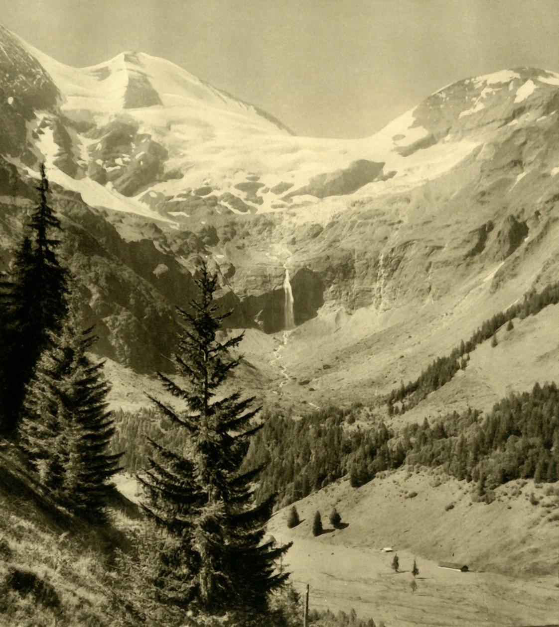 Vodopád v Käfertal v Ferleiten, Rakousko, c1935. od Unbekannt