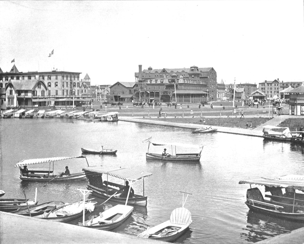 Wesley Lake, Asbury Park, New Jersey, USA, c1900. od Unbekannt