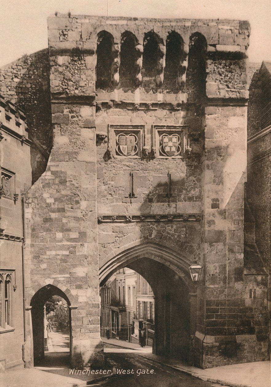 West Gate, Winchester, Hampshire, počátek 20. století od Unbekannt