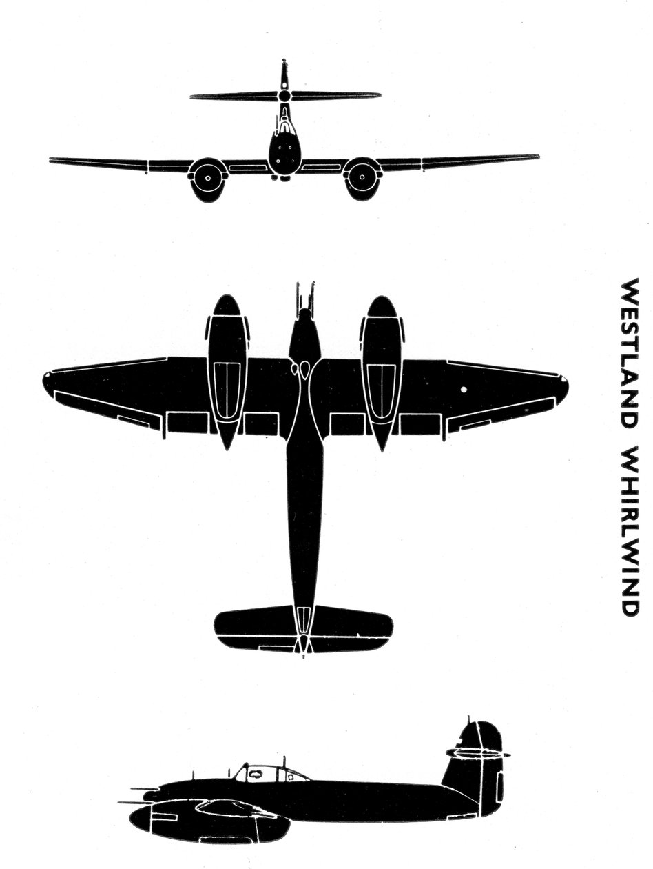 Westland Whirlwind, 1941 od Unbekannt