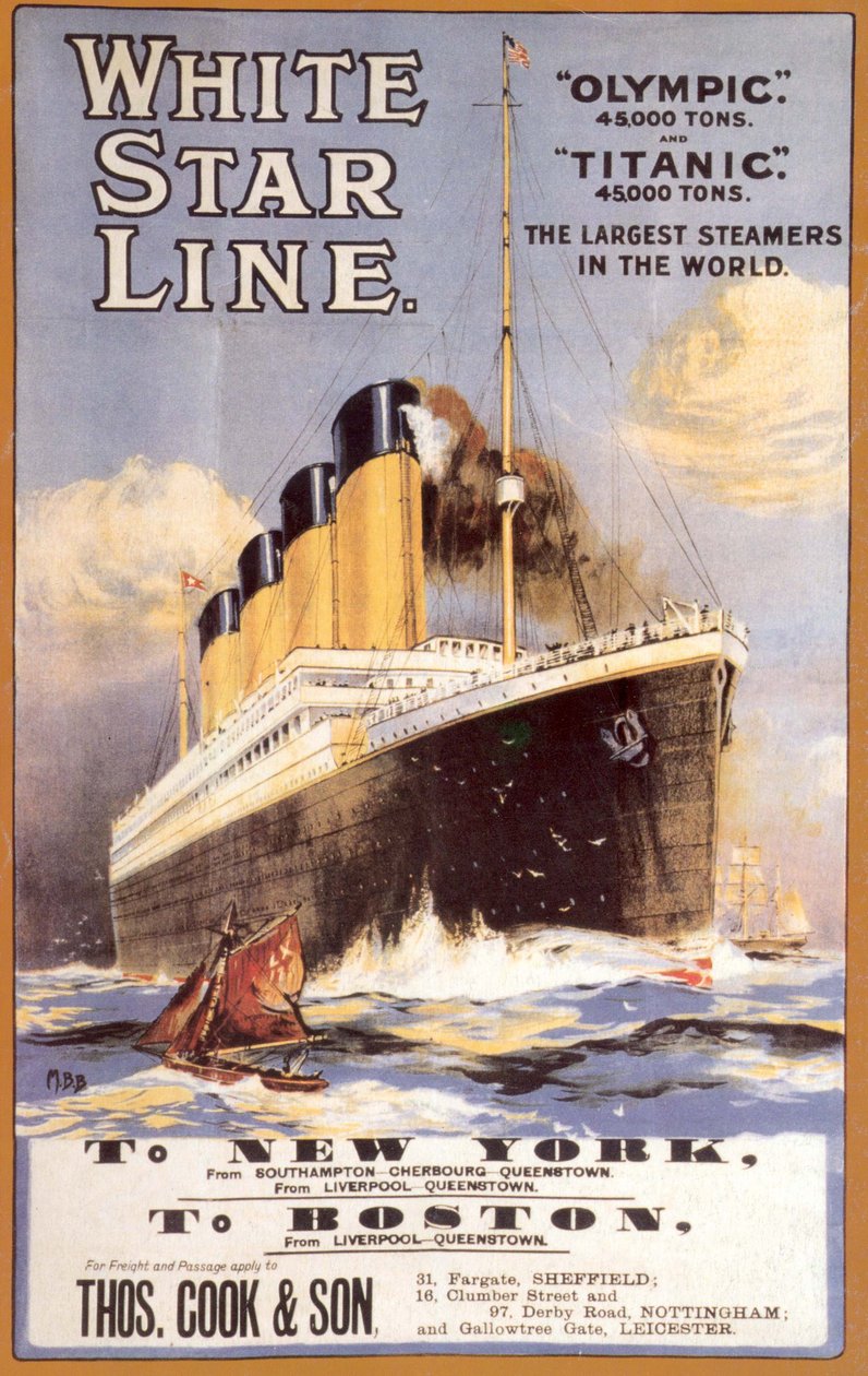 White Star Line. Titanic a Olympic, c. 1911 od Unbekannt