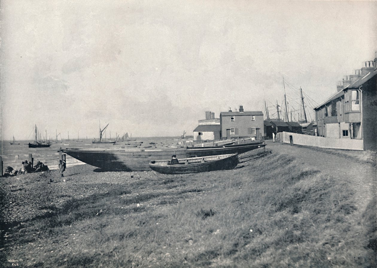 Whitstable - The West Beach, 1895 od Unbekannt