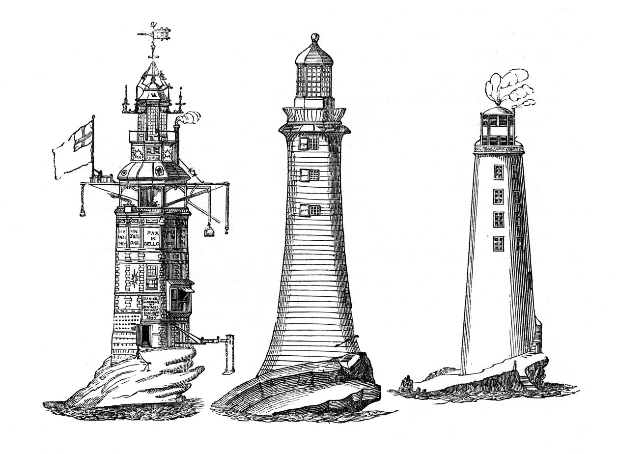 Majáky Winstanley, Smeaton a Rudyerd, 1833 od Unbekannt