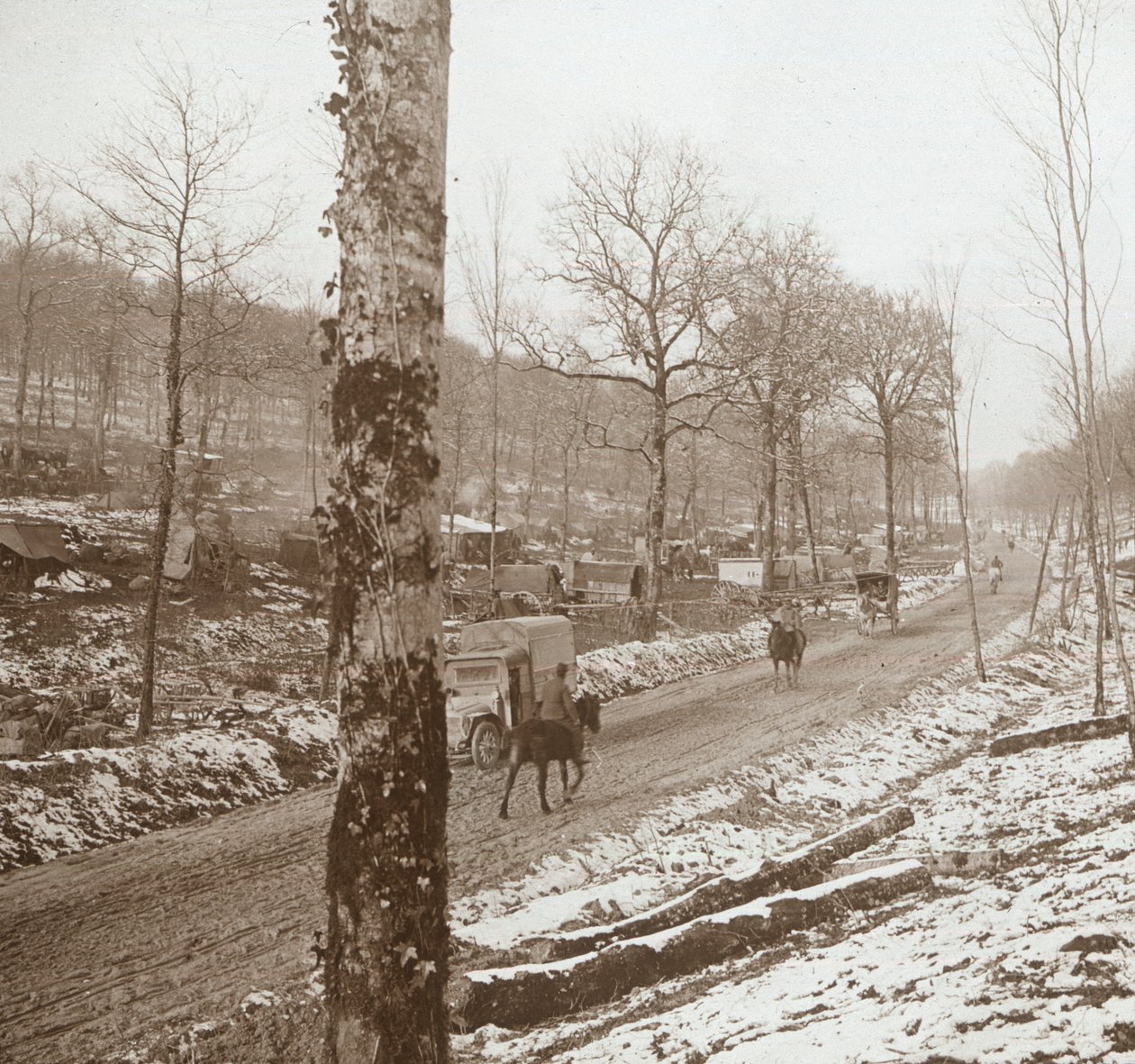 Winter, Genicourt, severní Francie, c1914-c1918 od Unbekannt
