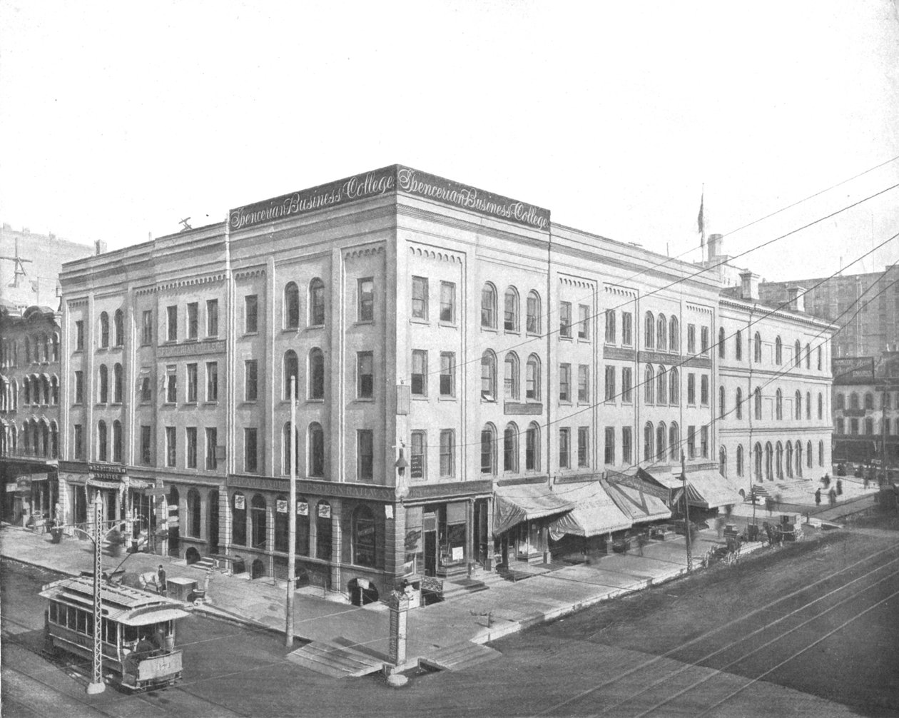 Wisconsin Street a Broadway, Milwaukee, Wisconsin, USA, c1900. od Unbekannt