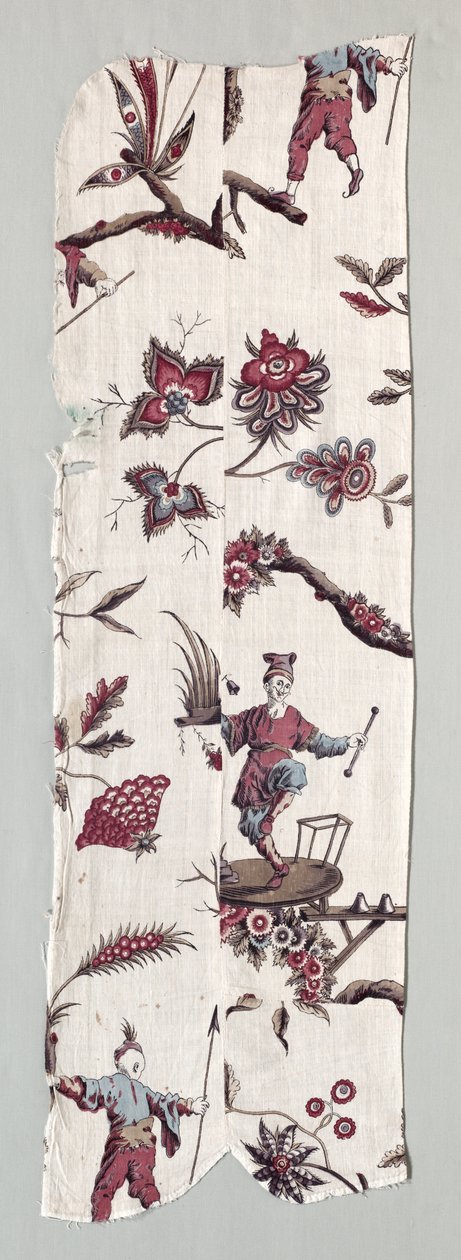 Woodblock tištěné textilní fragmenty, c. 1785. od Unbekannt