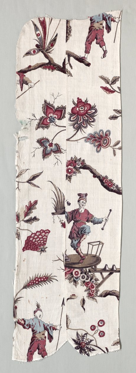 Woodblock tištěné textilní fragmenty, c. 1785. od Unbekannt