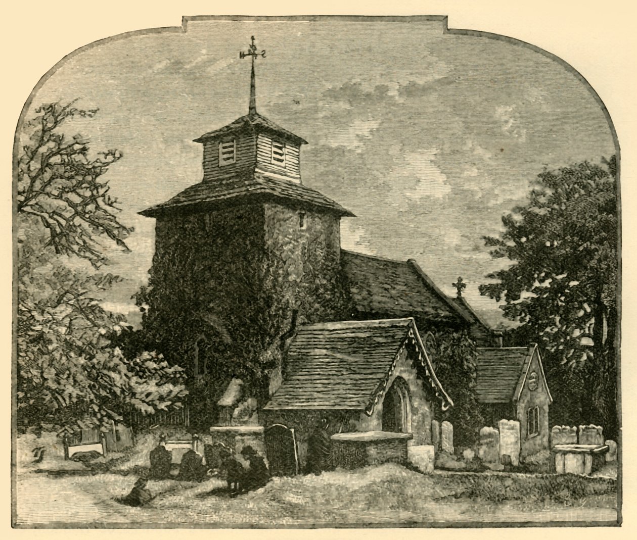 Wooton Church, 1898. od Unbekannt