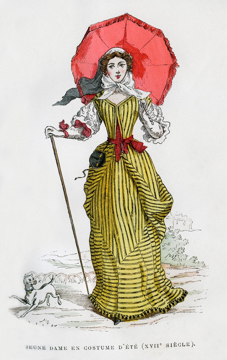 Mladá žena v letní módě, 17. století 1882-1884 od Unbekannt