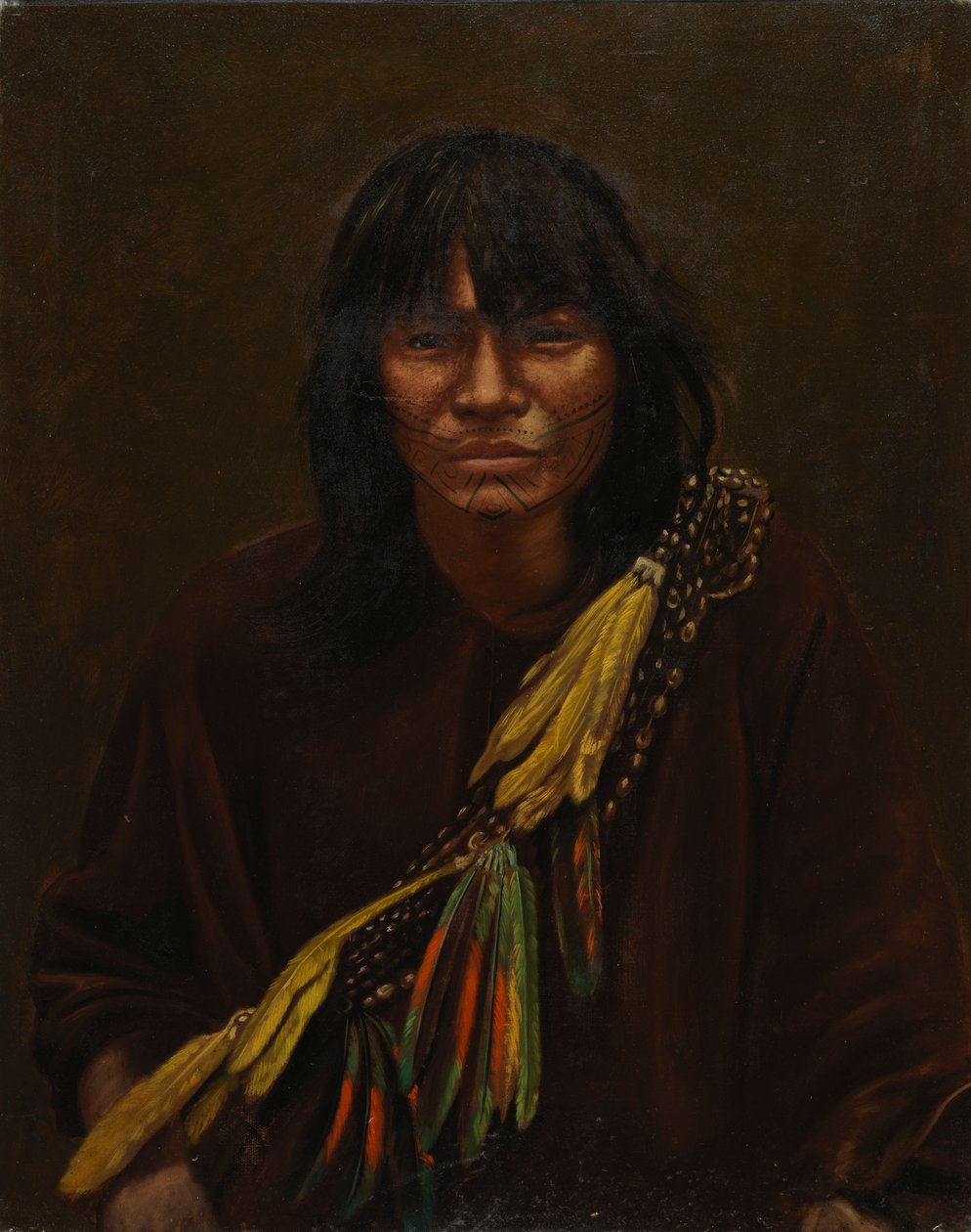 Zaparo Indian, ca. 1890-1892. od Unbekannt