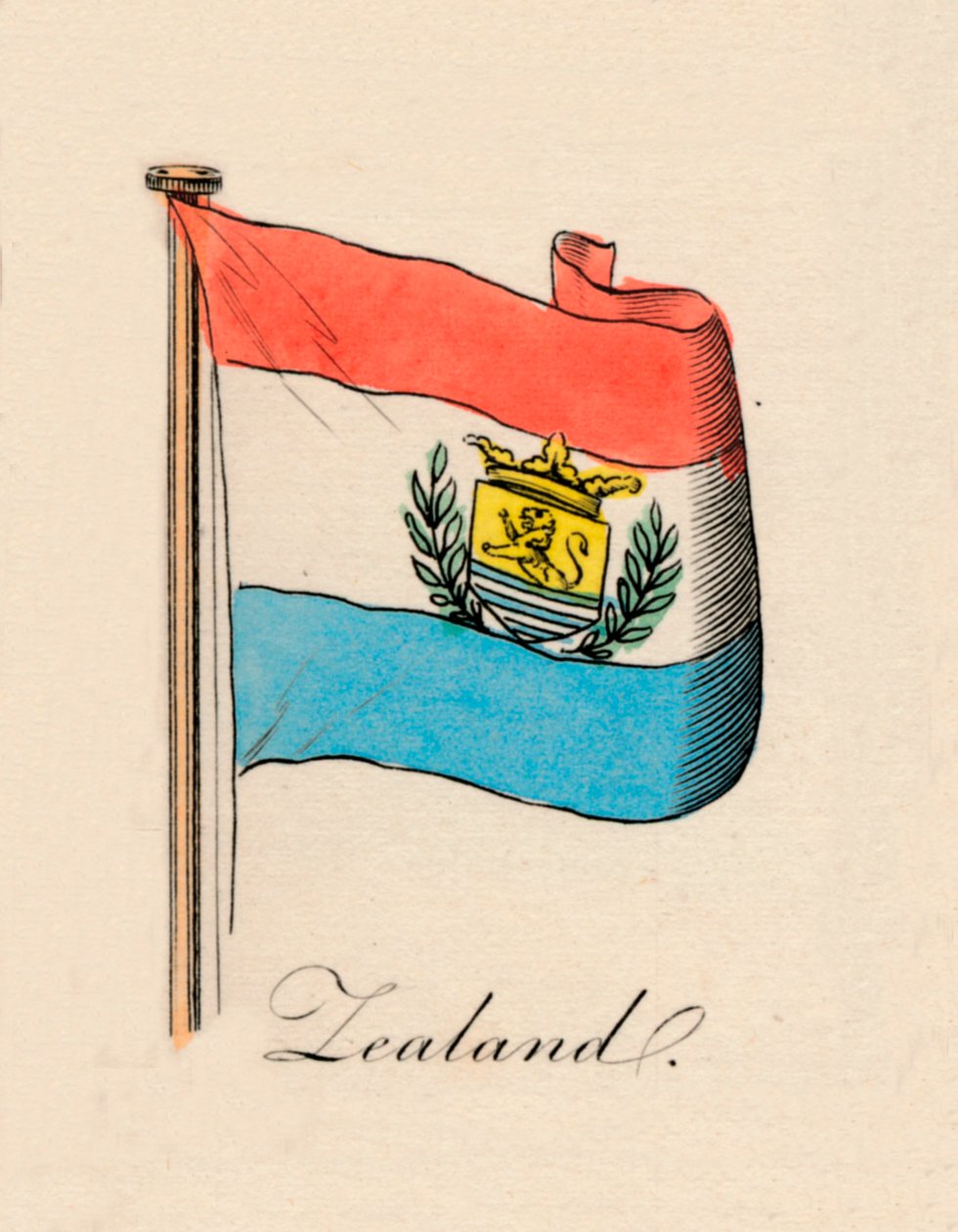 Zéland, 1838 od Unbekannt