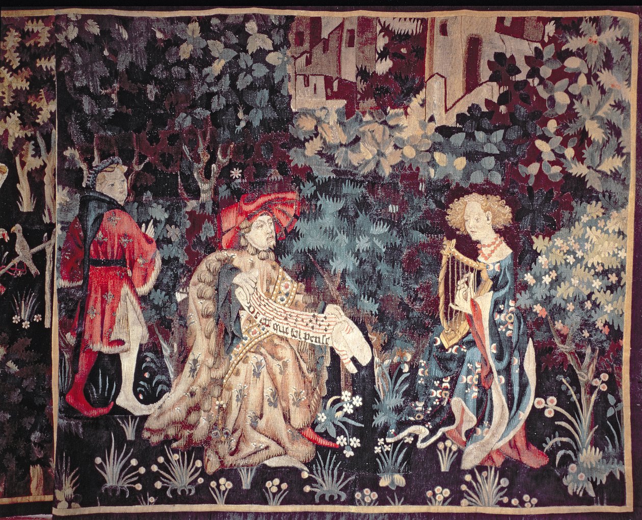 930 Koncert, Tapiserie z Arrasu, 1420 od Unbekannt Unbekannt